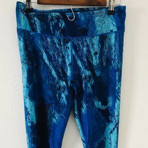 Under Armour Leggings, Women's Leggings, Sz Med, Blue Black, Yoga, Athletic Pant